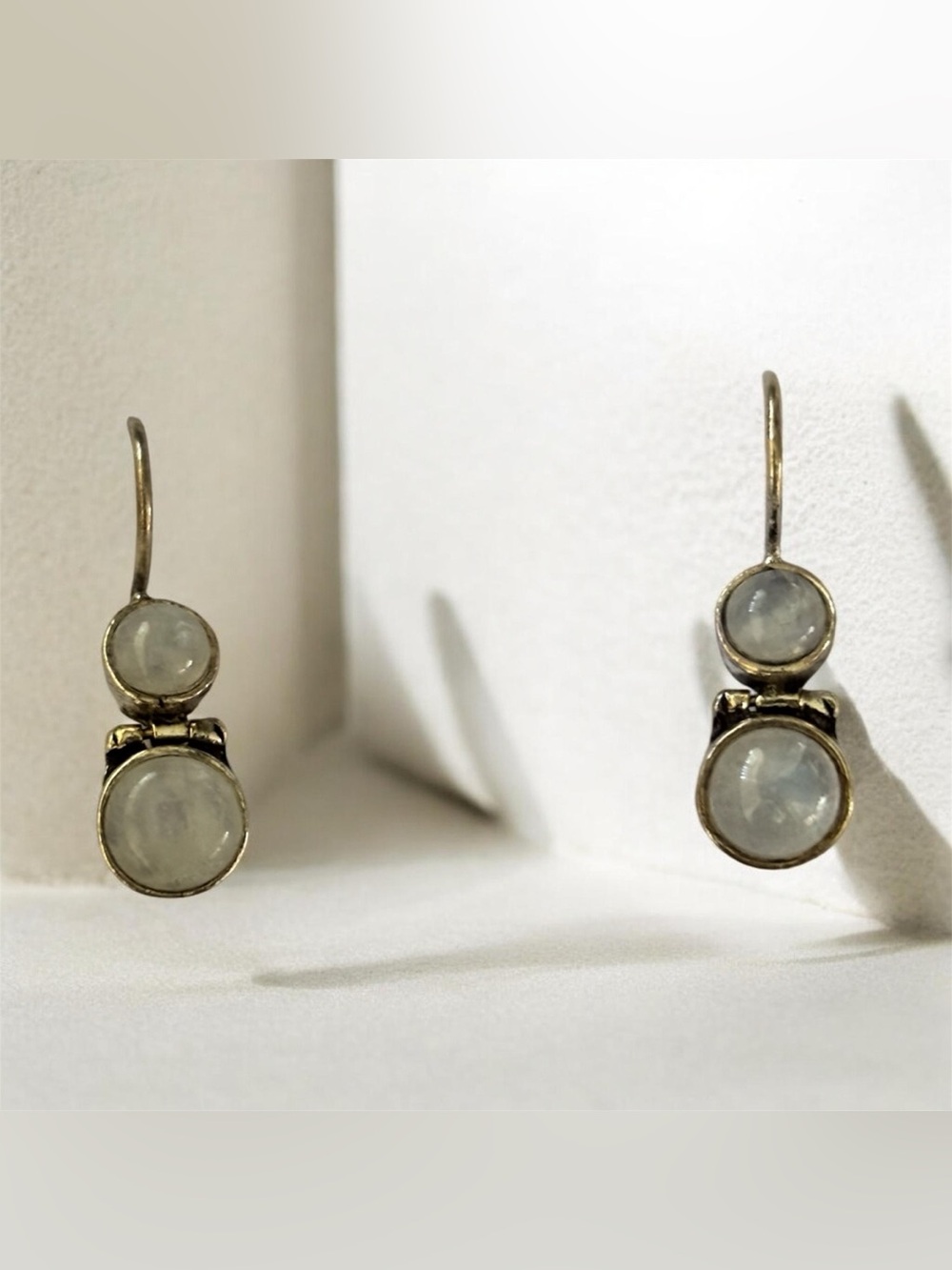 Silver Moonstone Earrings